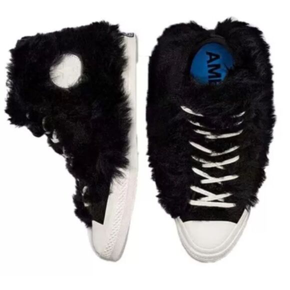 Converse X Ambush Chuck Taylor 70 Hi Fuzzy Black Sneakers Unisex Size M4.5/W6.5 - Picture 1 of 6